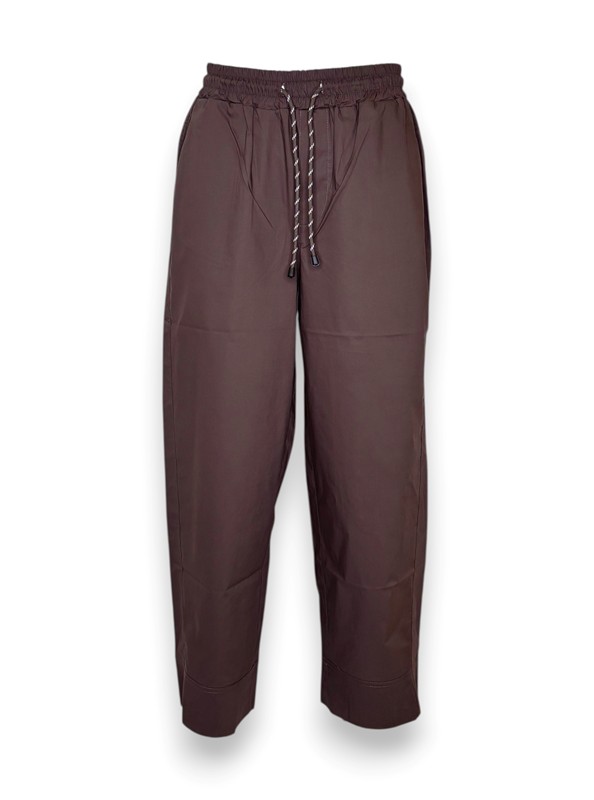 Pantalone con coulisse popeline