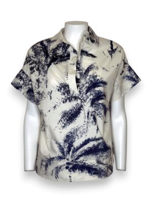 Polo mezza manica stampa palme