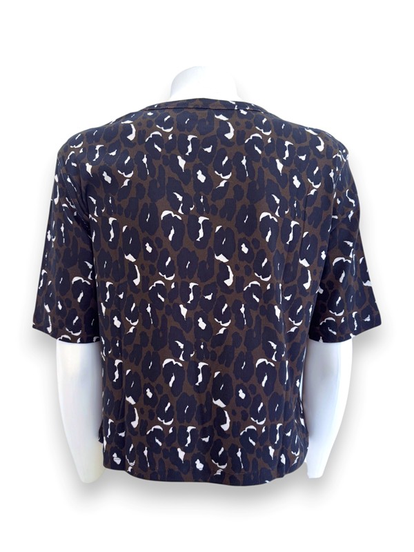 T-shirt costina animalier cotone organico