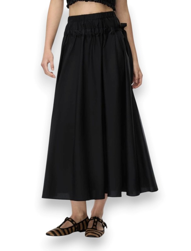 Gonnellone arricciato cotone