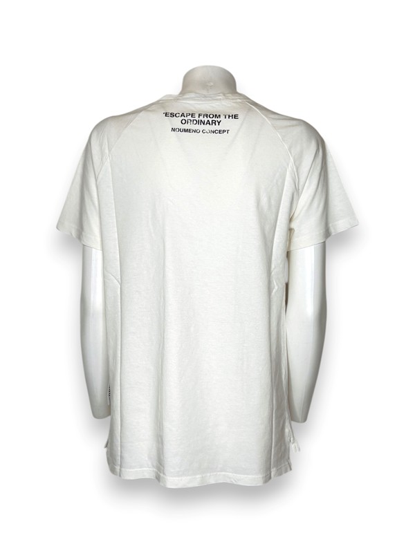 T-shirt scollo v mezza manica+taschino