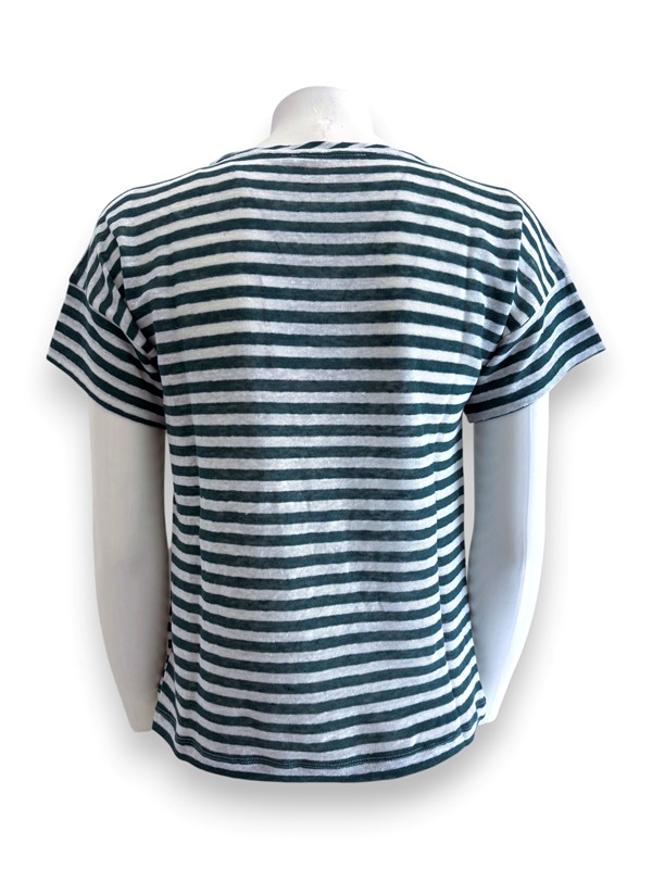 T-shirt rigata lino