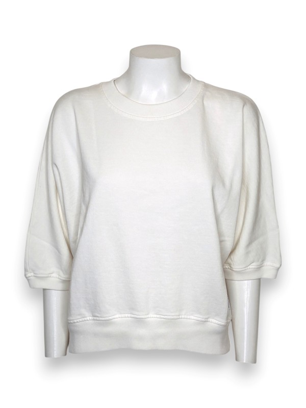 Girocollo felpa over mezza manica