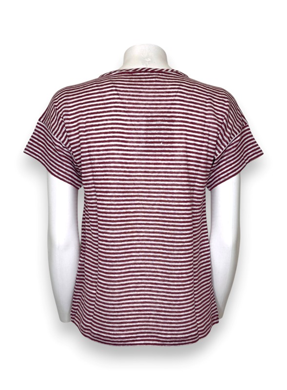 T-shirt rigata lino