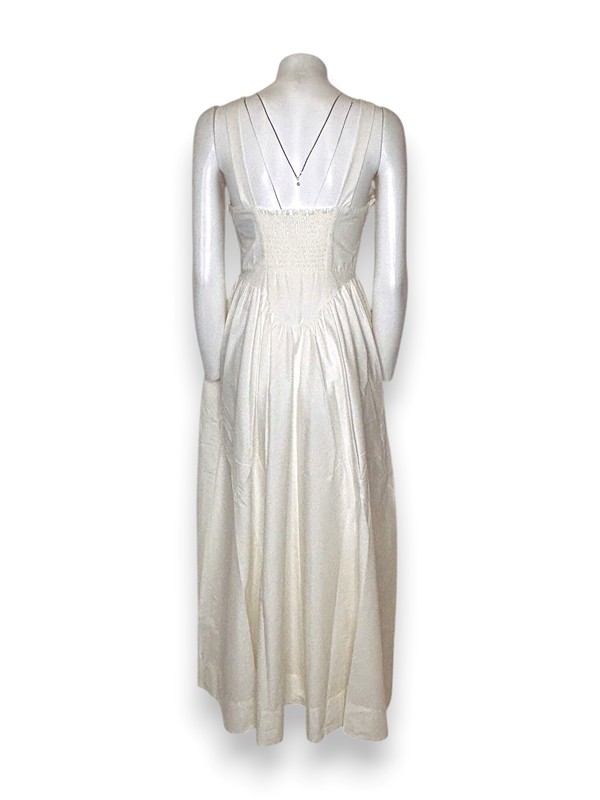 Abito svasato bretelle lungo