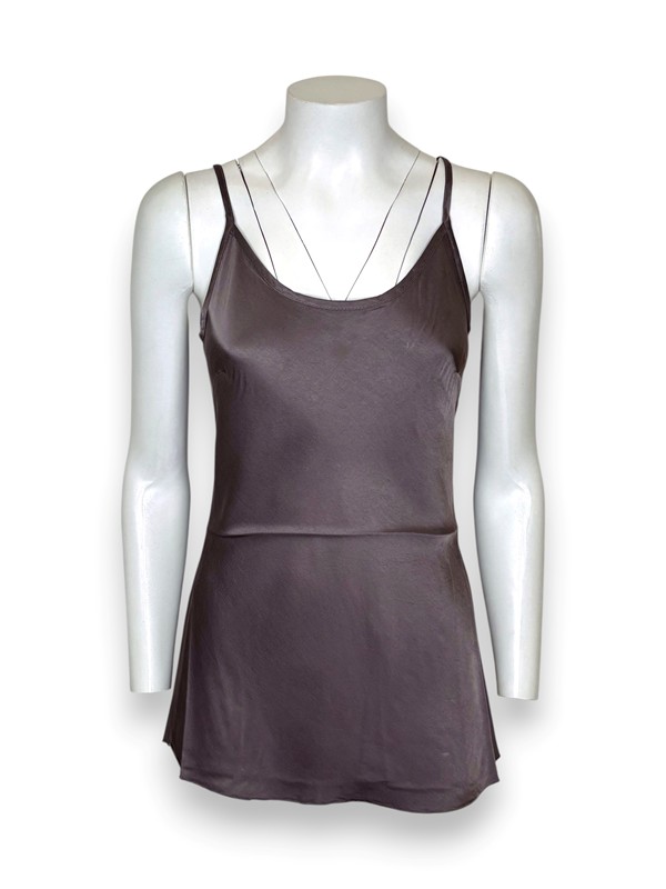 Top bretelline satin