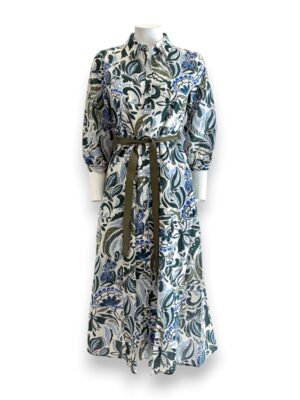 Camicione manica lunga fantasia foglie