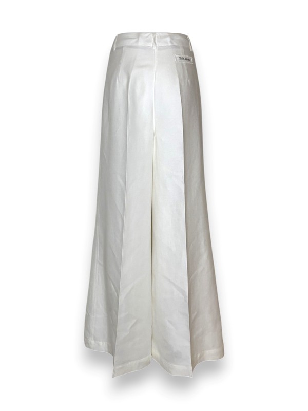 Pantalone palazzo farfalla lino cotone