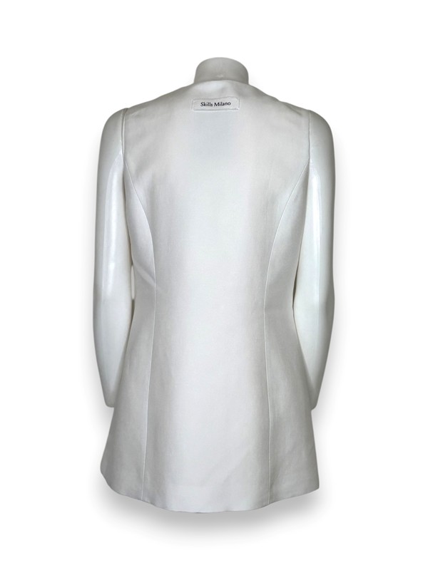 Gilet lungo lino cotone