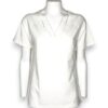 T-shirt scollo v mezza manica+taschino