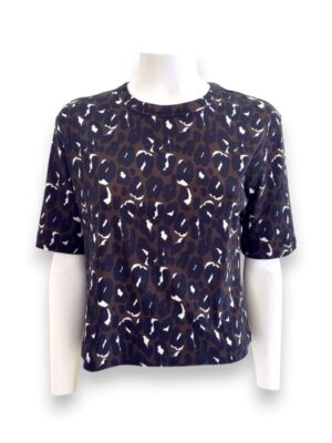 T-shirt costina animalier cotone organico