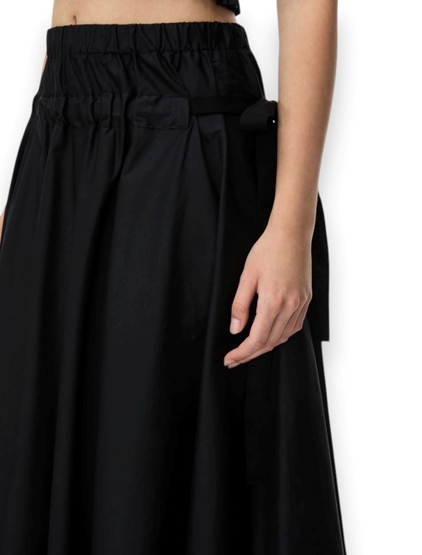 Gonnellone arricciato cotone