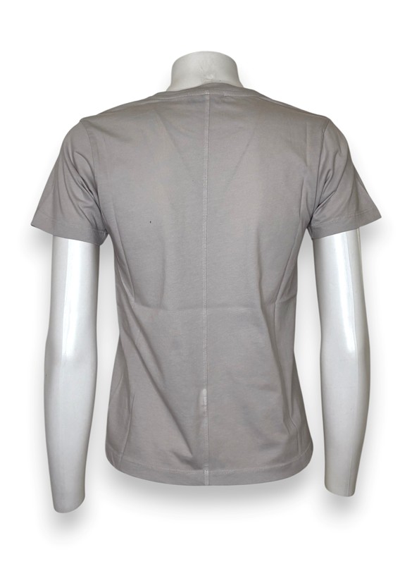 T-shirt mezza manica+nervatura dietro cotone