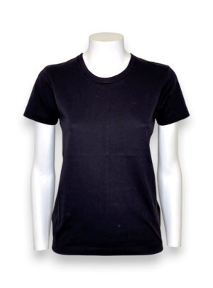 T-shirt mezza manica+nervatura dietro cotone