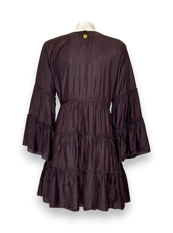 Abito svasato ampio a balze