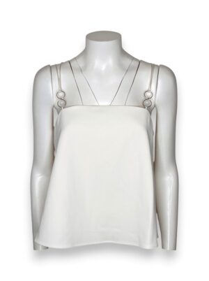 Top bretelle cadi plisse dietro