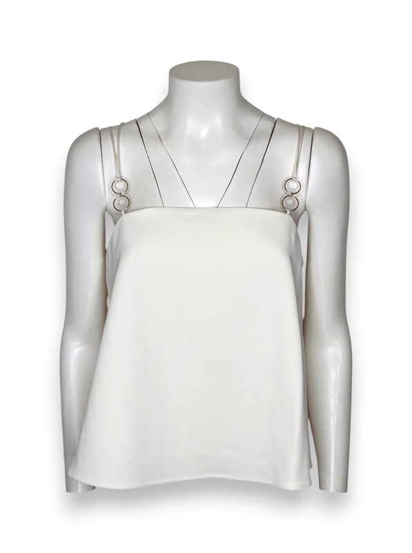 Top bretelle cadi plisse dietro