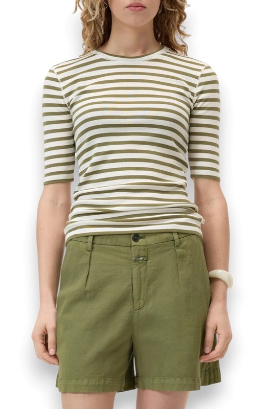 T-shirt mezza manica rigata