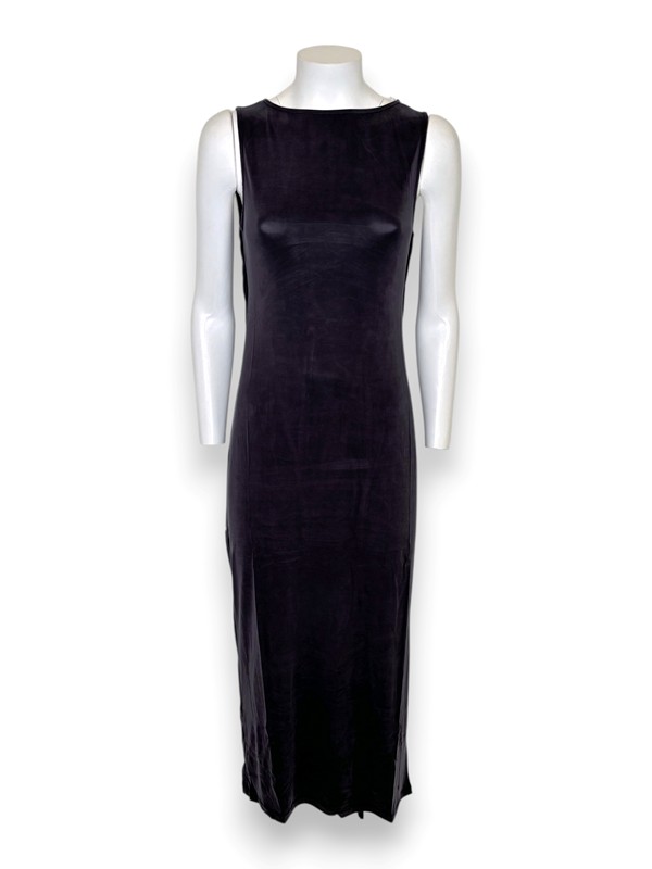 Abito svasato senza maniche+oblo cupro