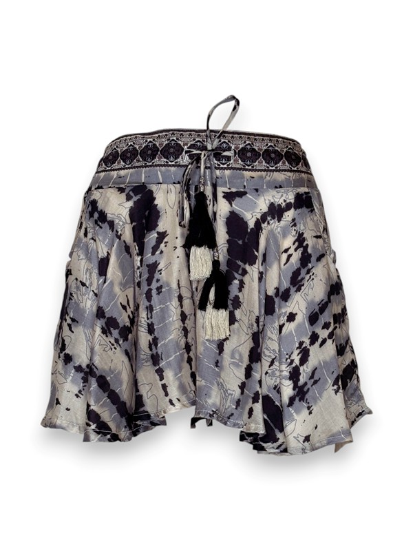 Short ampio stampa riga rettile