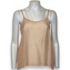 Top bretelle cotone seta