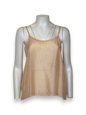 Top bretelle cotone seta