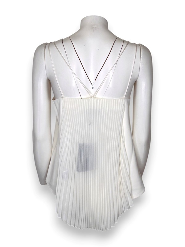 Top bretelle cadi plisse dietro