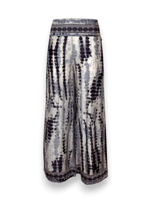 Pantalone palazzo stampa riga rettile