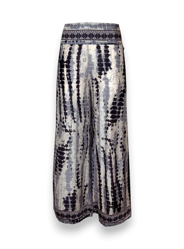 Pantalone palazzo stampa riga rettile