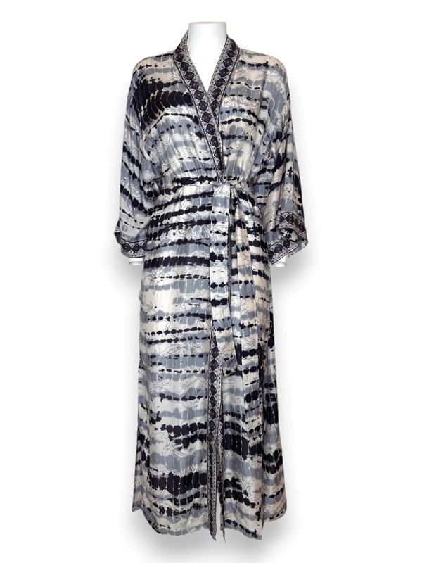 Kimono lungo+cintura lungo riga rettile