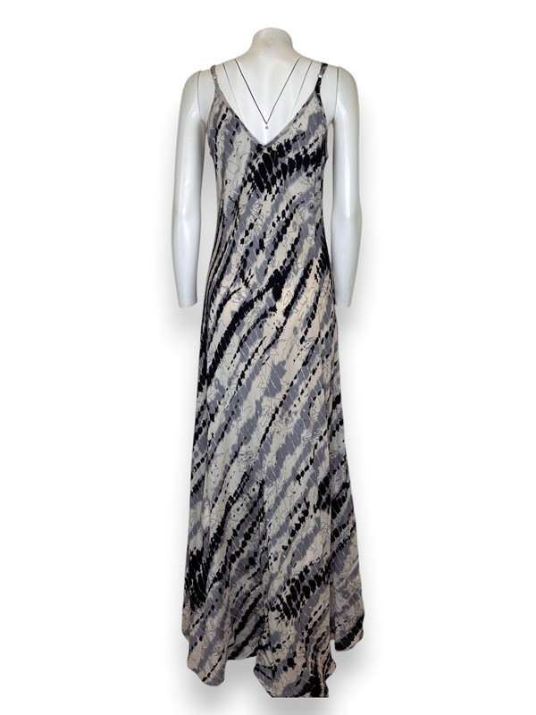 Abito bretelline lungo riga rettile