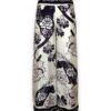 Pantalone palazzo stampa fiori bicolore