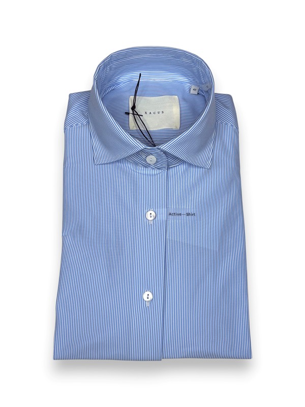 Camicia manica lunga active riga fine