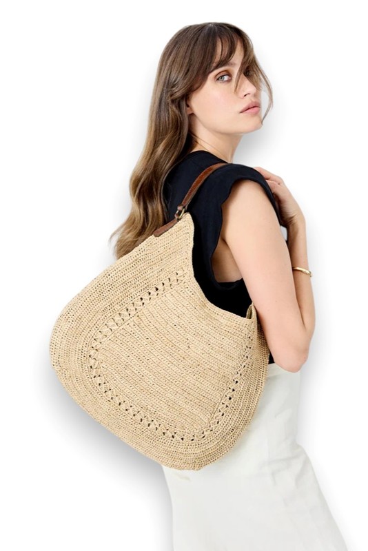 Tracolla sella rafia