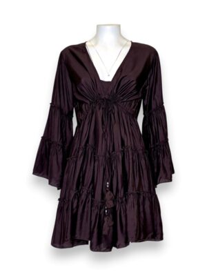 Abito svasato ampio a balze