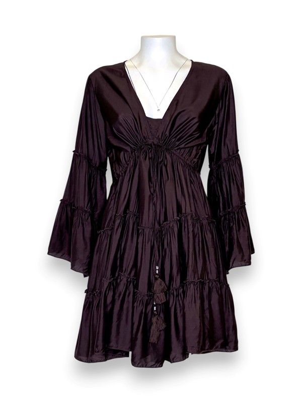 Abito svasato ampio a balze