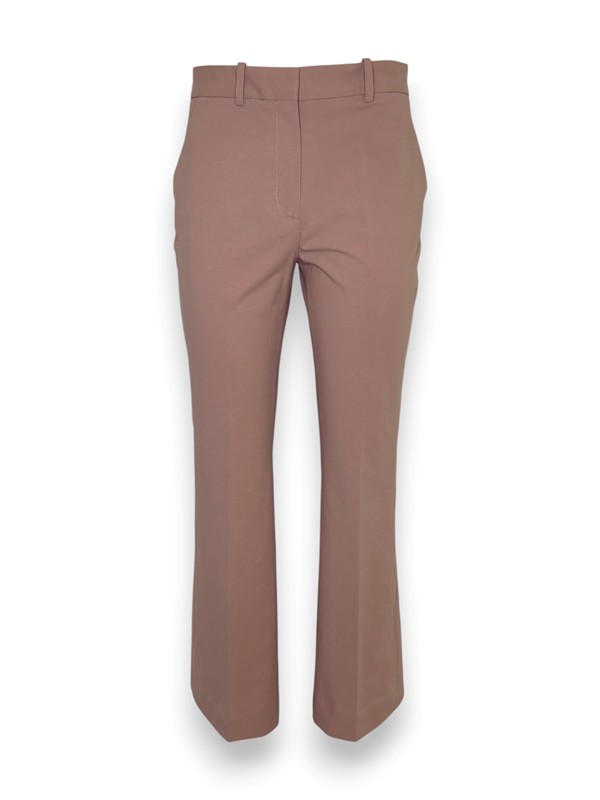 Pantalone flared cotone stretch