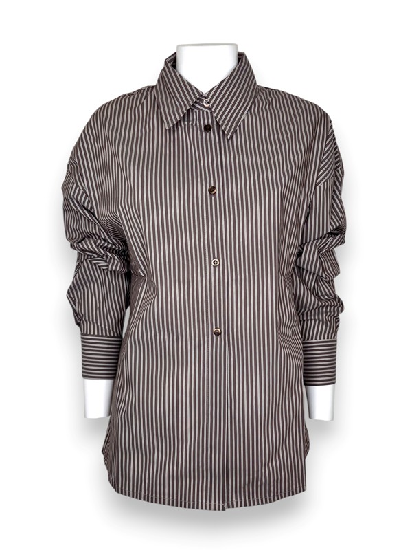 Camicia popeline rigata