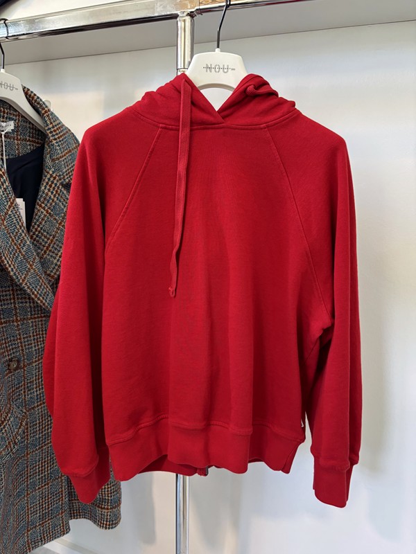 Cappuccio felpa+zip dietro