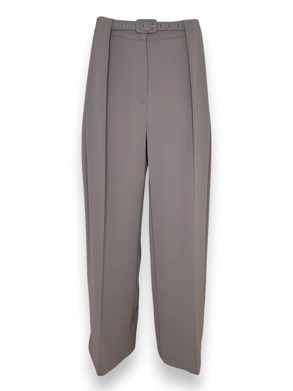 Pantalone palazzo+cintura crepe
