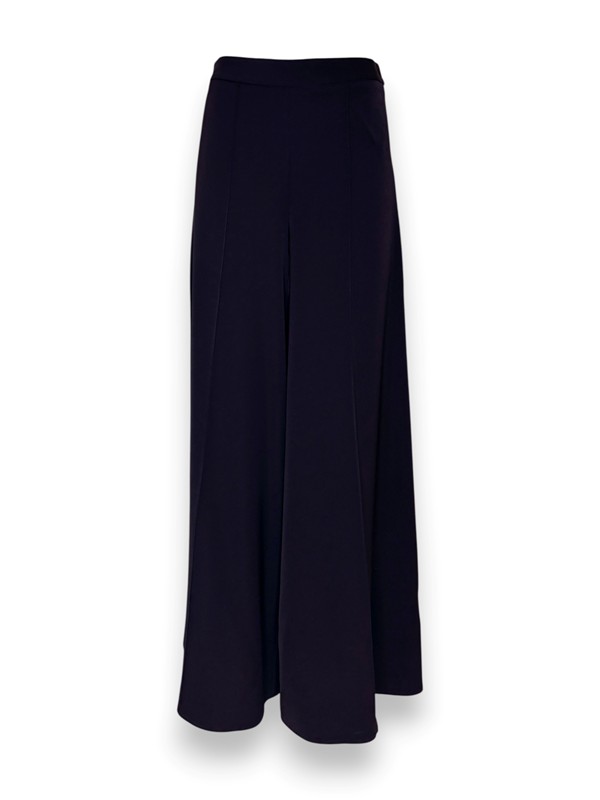 D99C0965369529EBEC485289C7451ECC_ Pantalone palazzo a zampa crepe