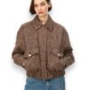 Bomber in tweed