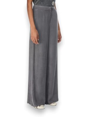 Pantalone wide leg in cupro