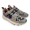 Sneakers yamano 3 animalier suede fabric checked