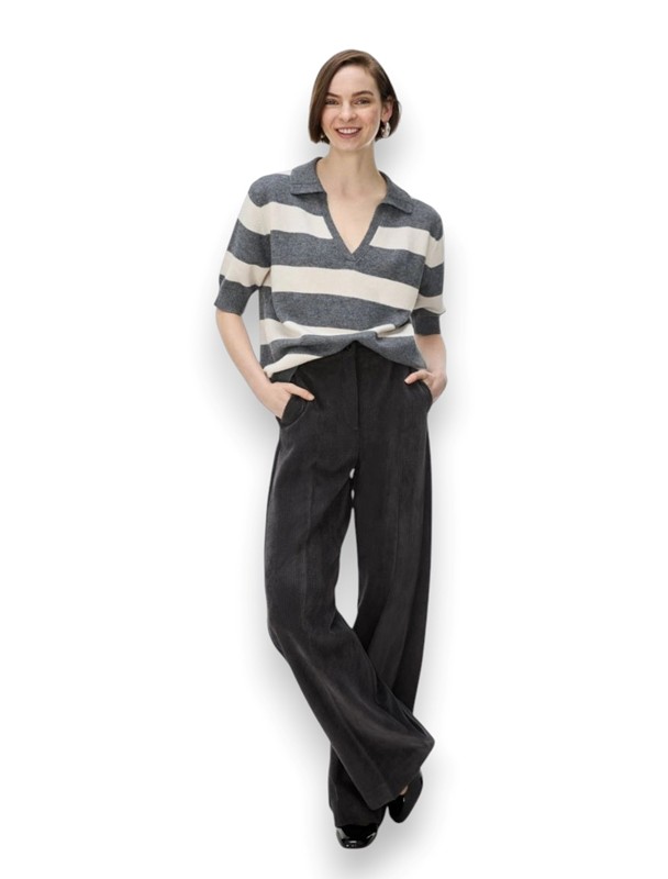 Polo misto cashmere riga grande