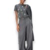 Pantalone wide leg in cupro