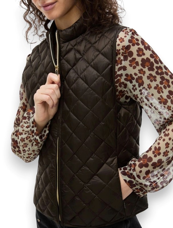 Gilet imbottito trapuntato husky+zip
