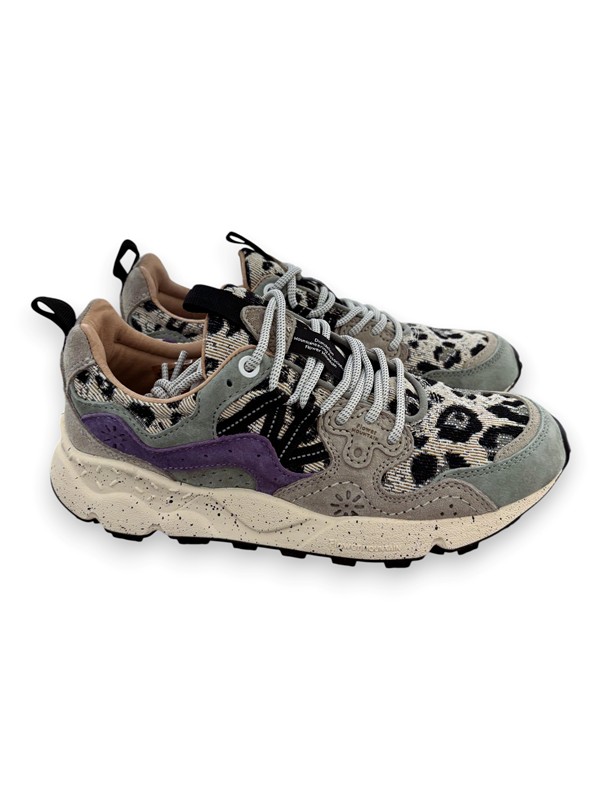 Sneakers yamano 3 animalier suede fabric checked