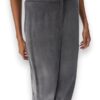 Pantalone wide leg in cupro