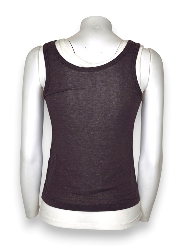 Canotta doppia misto cashmere